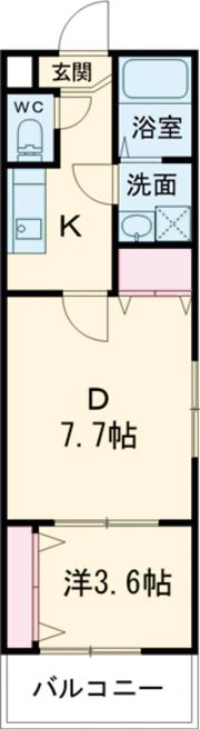 アプローズ加古川の間取り画像