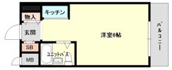 レジデンス清水ヶ丘の間取り画像