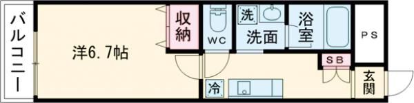 Pablo観音本町Ⅱの間取り画像