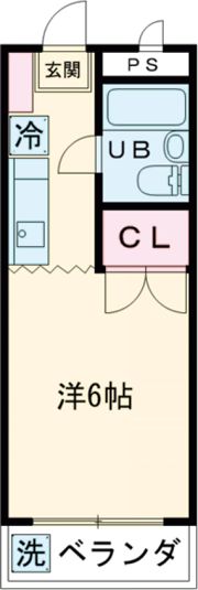 ジュネス田野倉の間取り画像