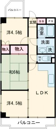 ドミール東青梅の間取り画像