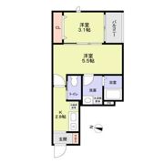 Azure Tokiwadaira(アジュール常盤平)の間取り画像