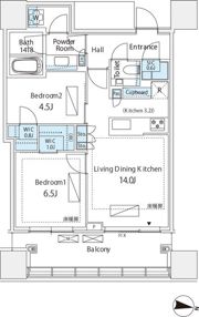 パークコート渋谷ザタワーの間取り画像