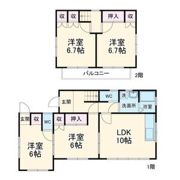 栗橋東貸家Ⅴの間取り画像