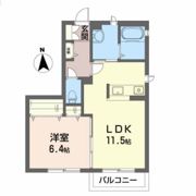 グレースコートAの間取り画像
