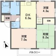 ラポール笹木野 Aの間取り画像