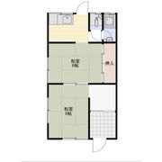 高屋町旭210・211借家の間取り画像