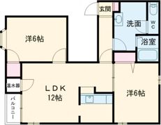 ハイツサンリオ鳥屋野の間取り画像