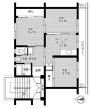 ビレッジハウス名張2号棟の間取り画像