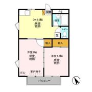 プリオール Bの間取り画像