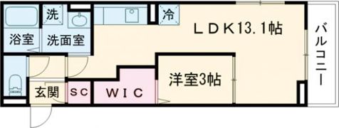 Cherie Maison明野(ｼｪﾘｰ ﾒｿﾞﾝ)の間取り画像