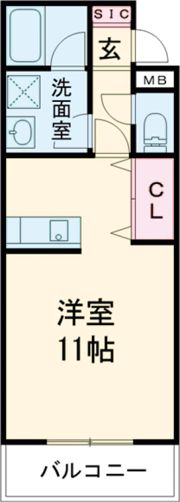 フリーディオ門真Ⅲの間取り画像