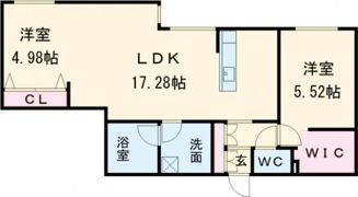 ピオネロ恵庭Ⅰの間取り画像