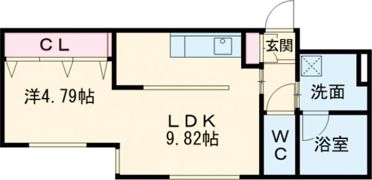 ピオネロ恵庭Ⅰの間取り画像