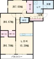 ピオネロ恵庭Ⅱの間取り画像
