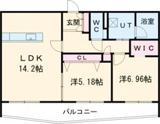 ピオネロ恵庭Ⅱの間取り画像
