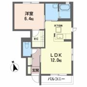 コーポ大門Aの間取り画像