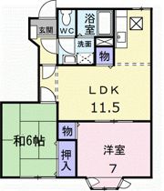 クレストールDの間取り画像