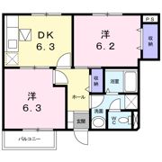 プラティーヌKの間取り画像