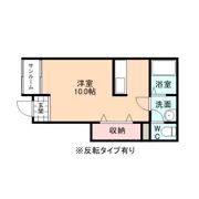 ワンルームマンションカナディアンの間取り画像