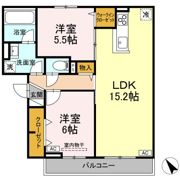 RESUA茶畑Bの間取り画像