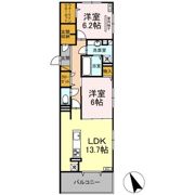 D's LIEN (ディ-ズリアン) Dの間取り画像