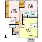エスポワール真伝の間取り画像