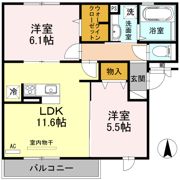 ラ・グラシューズ B棟の間取り画像