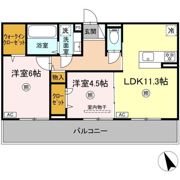 シエル原田の間取り画像