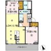 セゾン箱崎宮前の間取り画像