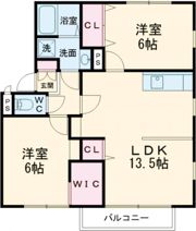 エステートピア学園前の間取り画像