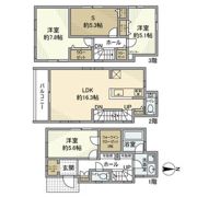 東柏ケ谷戸建の間取り画像