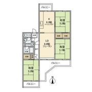 さつき住宅25号棟の間取り画像