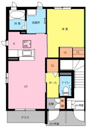 クレセオJCの間取り画像