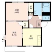 フラッツ 山下 Bの間取り画像