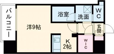 ヴィラエーデル名駅の間取り画像