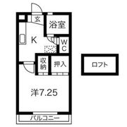 花壇ハイツの間取り画像
