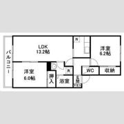 ピースフル東中田の間取り画像