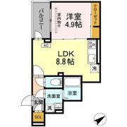 D'Tribute西谷の間取り画像