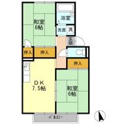 屋島ハイツ A棟の間取り画像