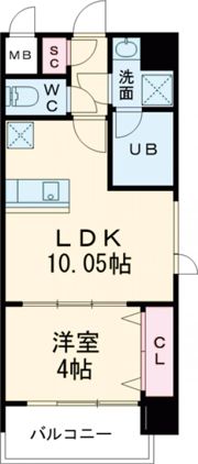 SK RESIDENCES 放出の間取り画像