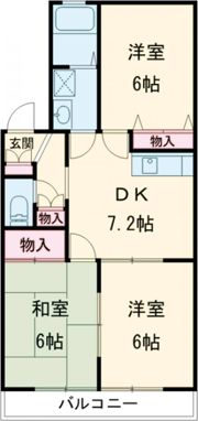 レジデンスKの間取り画像