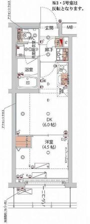 ハーモニーレジデンス新宿 THE NORTHの間取り画像