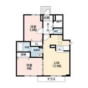 カーサ・グローリアBの間取り画像