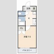 コーポフローラの間取り画像
