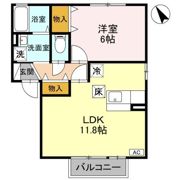 グリーンハイツ Jの間取り画像