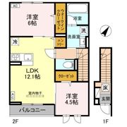 ヴィラ コンフォートの間取り画像