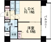 スタジオスクエア泉の間取り画像