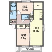 セゾンヴィラージュAの間取り画像