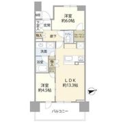プラウド高岳カームコートの間取り画像